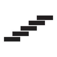 modèle de conception de vecteur de logo d'icône d'escalier