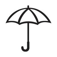 parapluie icône logo modèle de conception de vecteur
