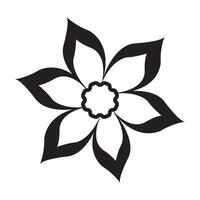 jasmin fleur icône logo vecteur conception modèle