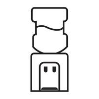 l'eau distributeurs icône logo vecteur conception modèle