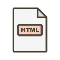 Icône de vecteur HTML
