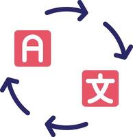 icône de vecteur de traduction