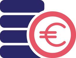 icône de vecteur de devise euro