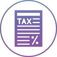 impôt rapport vecteur icône