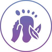 icône de vecteur de spa de pied