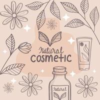 affiche de cosmétique bio vecteur