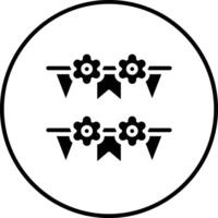 icône de vecteur de guirlande
