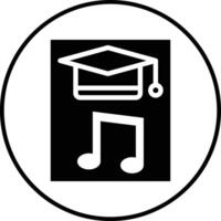 icône de vecteur d'éducation musicale