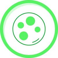 lune vert mélanger icône vecteur