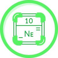 néon vert mélanger icône vecteur