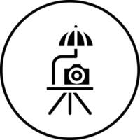 parapluie caméra vecteur icône
