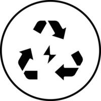 recycler énergie vecteur icône