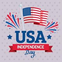 fête de l'indépendance des États-Unis vecteur