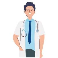 homme médecin professionnel vecteur