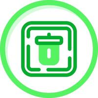 supprimer vert mélanger icône vecteur