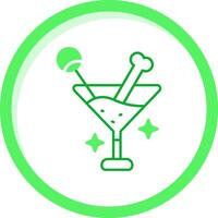 boisson vert mélanger icône vecteur