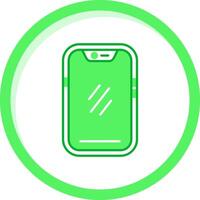 téléphone intelligent vert mélanger icône vecteur