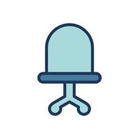 Bureau chaise icône symbole vecteur modèle