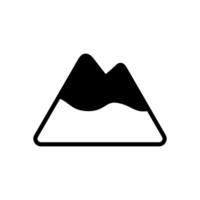 Montagne de pointe icône symbole vecteur modèle