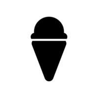 la glace crème icône symbole vecteur modèle
