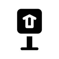 tout droit signe icône. vecteur glyphe icône pour votre site Internet, mobile, présentation, et logo conception.