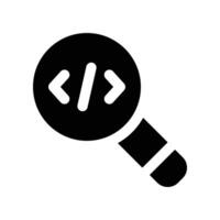 chercher icône. vecteur glyphe icône pour votre site Internet, mobile, présentation, et logo conception.