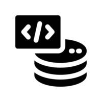 base de données icône. vecteur glyphe icône pour votre site Internet, mobile, présentation, et logo conception.