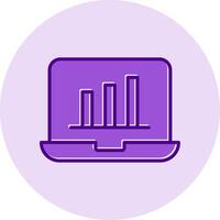 les stocks analytique vecto icône vecteur