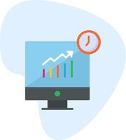 les stocks analytique vecto icône vecteur