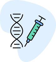 les gènes vecto icône vecteur