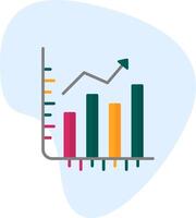 les stocks croissance vecto icône vecteur