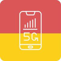 5g téléphone intelligent vecto icône vecteur