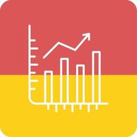 les stocks croissance vecto icône vecteur