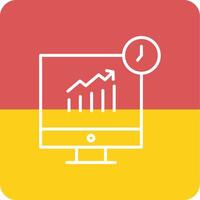 les stocks analytique vecto icône vecteur