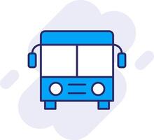 autobus ligne rempli arrière-plan icône vecteur