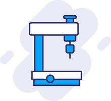 fraisage machine ligne rempli arrière-plan icône vecteur
