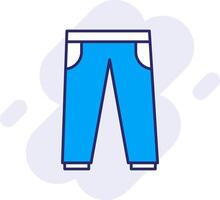 pantalon ligne rempli arrière-plan icône vecteur