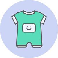 bébé garçon tenue vecto icône vecteur