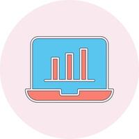 les stocks analytique vecto icône vecteur