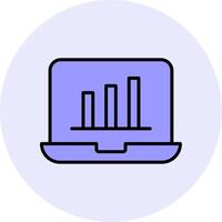 les stocks analytique vecto icône vecteur