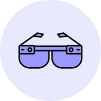 intelligent des lunettes vecto icône vecteur