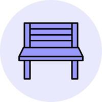 banc vecto icône vecteur