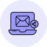 email partager vecto icône vecteur