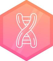 ADN pente polygone icône vecteur
