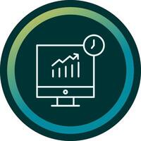 les stocks analytique vecto icône vecteur