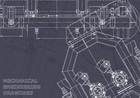 identité d'entreprise. plan. dessins d'ingénierie vectorielle vecteur