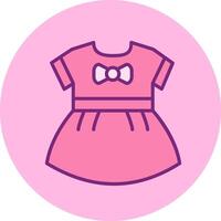 bébé les filles robe vecto icône vecteur