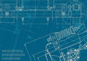 identité d'entreprise. plan. dessins d'ingénierie vectorielle vecteur