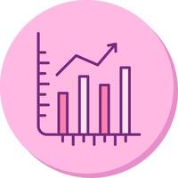 les stocks croissance vecto icône vecteur