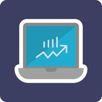 les stocks surveillance vecto icône vecteur